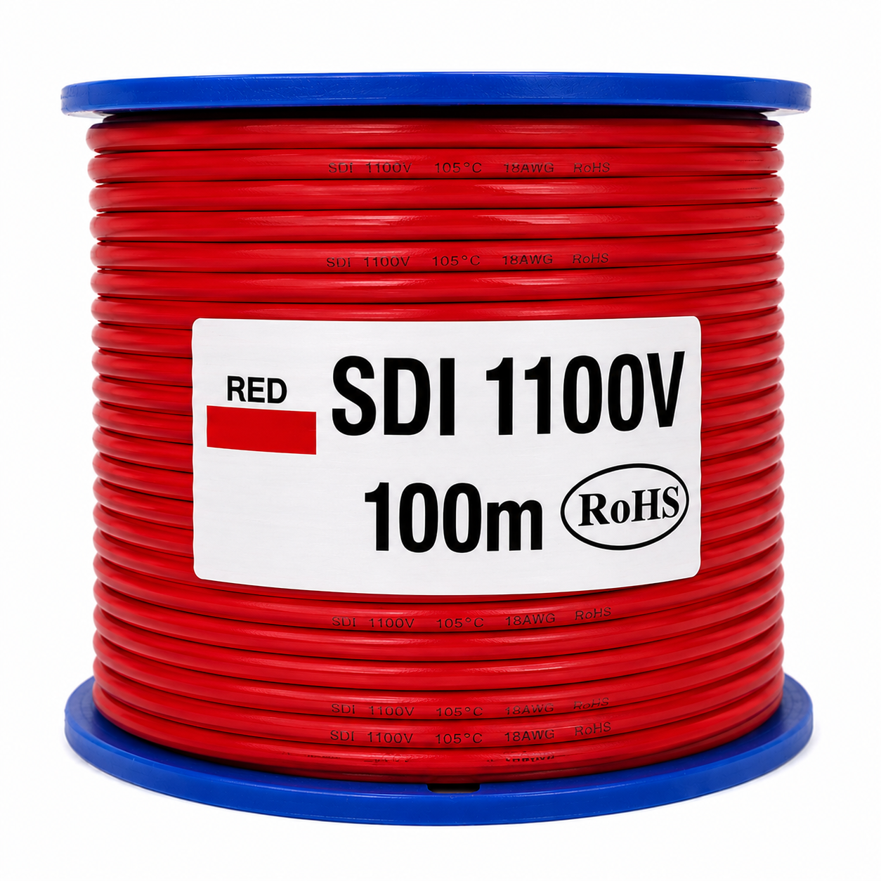 ELECTRA 10MM2 SDI RED CABLE 100M SDI1100V