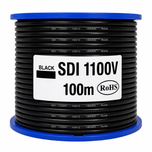 ELECTRA 10MM2 BLACK SDI CABLE 100M SDI1100V