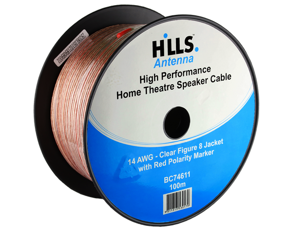 HILLS 2MM² 14AWG SPEAKER CABLE 100 METERS BC74611