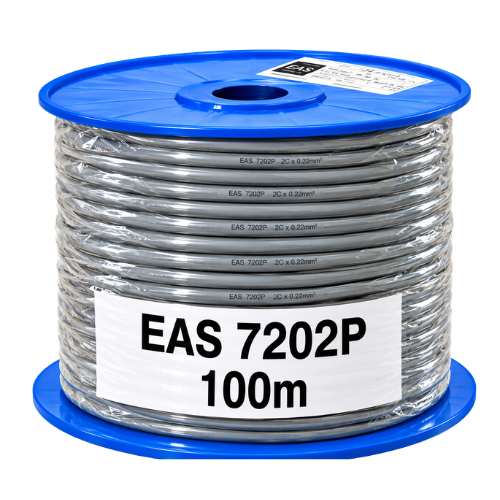 Electra 0.22mm² 2 Pair Screened Data Cable, 100m Roll EAS7202P