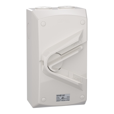 CLIPSAL 1 POLE 40A WEATHERPR0OF IP66 ISOLATOR WHB140-RG