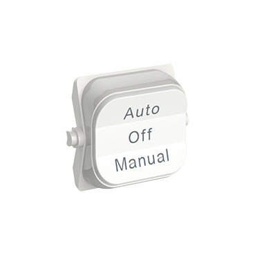 CLIPSAL ICONIC VIVID WHITE ROCKER TOGGLE AUTO-OFF-MANUALW 49MLBL-VW
