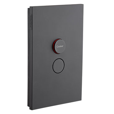 CLIPSAL SATURN ZEN BLACK 45A COOKER SWITCH Z4061/45-ZB