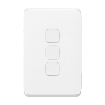 CLIPSAL ICONIC 3 GANG GRID PLATE 3043VH-VW