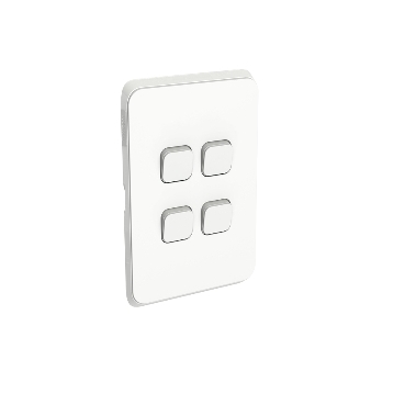 CLIPSAL ICONIC 4 GANG GRID PLATE 3044VH-VW
