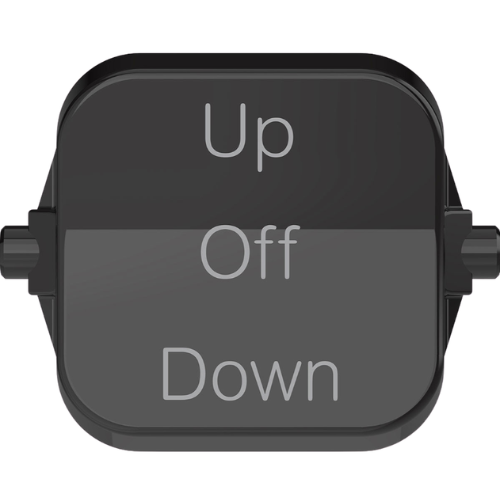 CLIPSAL ICONIC EXTRA BLACK 3 POSITION UP OFF DOWN ROCKER49MLBLUOD-XB