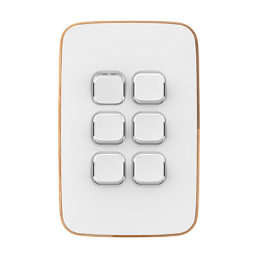CLIPSAL ICONIC ESSENCE ARCTIC WHITE 6 GANG SKIN E3046C-AW
