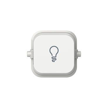 CLIPSAL ICONIC VIVID WHITE LIGHT ROCKER 40LR-VW