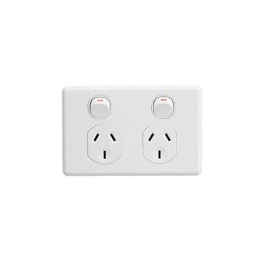 CLIPSAL C2000 SERIES 10A DOUBLE POWERPOINT C2025-WE