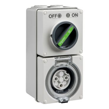 CLIPSAL EASY56 3 PIN 20A ROUND SWITCHED AND SOCKET EY56C320