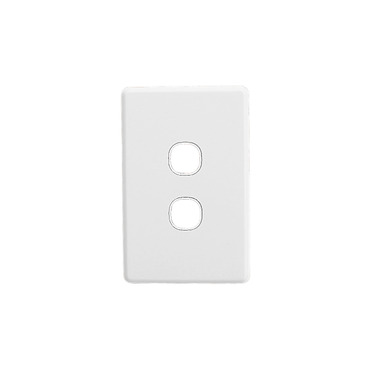 CLIPSAL CLASSIC C2000 SERIES 2 GANG GRID PLATE AND COVER C2032VH-WE