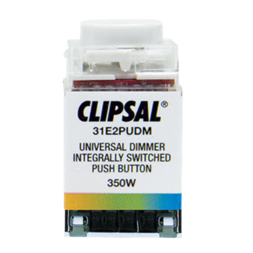 CLIPSAL CLASSIC C2000 SERIES DIMMER PUSH BUTTON 31E2PUDM-WE