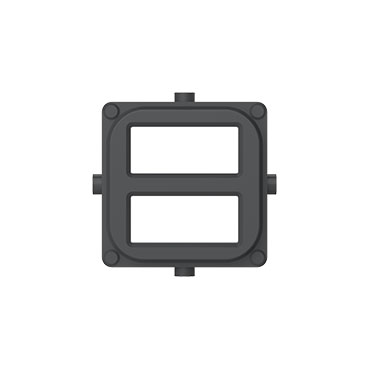 CLIPSAL ICONIC ANTHRACITE DUAL USB CAP SKIN 40E2USBCAP-AN