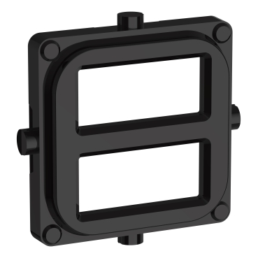 CLIPSAL ICONIC EXTRA BLACK DUAL USB CAP SKIN 40E2USBCAP-BK