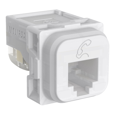 CLIPSAL ICONIC RJ12 CAT3 4 CONTACT TELEPHONE MECHANISM 40RJ64SMT-TN