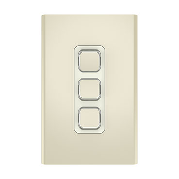 CLIPSAL ICONIC STYL CROWNE 3 GANG SKIN S3043C-CE